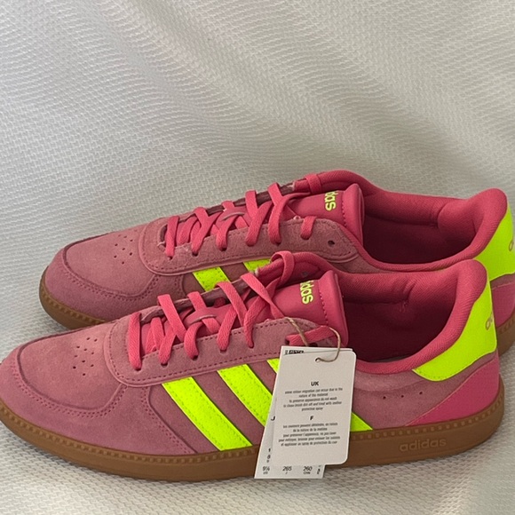 Adidas Breaknet Sleek Pink and Neon Sneakers Women’s Size 9.5 JH6899